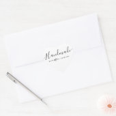 mooi script handgemaakte zaken hart sticker (Envelop)