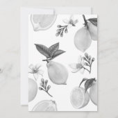 Mooi script hart | Citroen | VRIJGEZELLENFEEST Kaart (Achterkant)