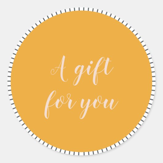 Mooi script klein zakelijk klant cadeau voor jou ronde sticker (Voorkant)