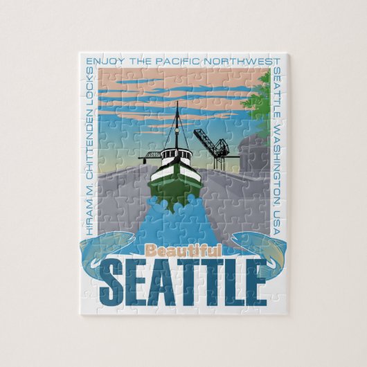 Mooi Seattle Legpuzzel (Verticaal)