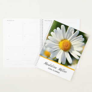 Mooi Shasta Daisy Gepersonaliseerde Floral Planner
