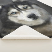 Mooi Siberian Husky Sherpa Blanket Deken (3/4)