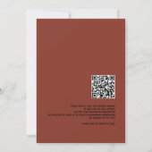 Mooi skelet paar QR bruiloft avond feest Kaart (Achterkant)