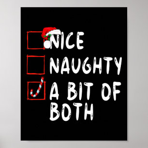 Mooi stout een beetje van beide kerst kerstman cl poster