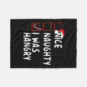 Mooi stout ik was boos kerstmis Santa Cla Fleece Deken (Voorkant (Horizontaal))