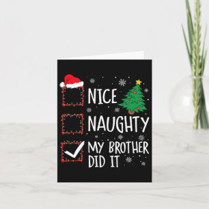 Mooi stout mijn broer deed het Xmas familie Mannen Kaart