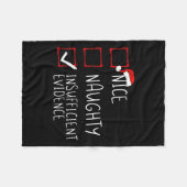 Mooi stout onvoldoende bewijs kerst santa fleece deken (Voorkant (Horizontaal))