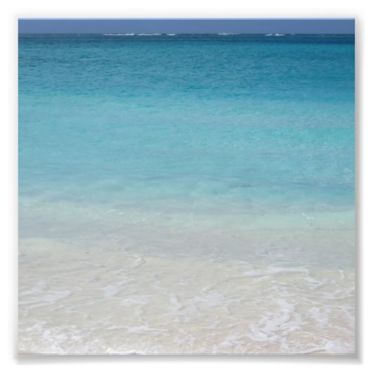 Mooi strand | Foto van Turks- en Caicoseilanden Afdruk (Voorkant)