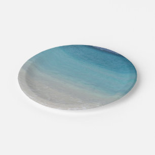 Mooi strand Foto van Turks- en Caicoseilanden Papieren Bordje