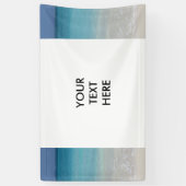 Mooi strand | Foto van Turks- en Caicoseilanden Spandoek (Verticaal)