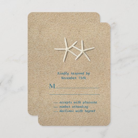 Mooi strand RSVP (Voorkant / Achterkant)