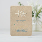 Mooi strand RSVP Kaartje (Staand voorkant)