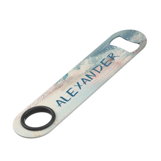 Mooi strand speed flessenopener (Voorkant Gekanteld)