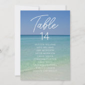 Mooi strand Trouwtafel Nummer met Namen (Voorkant)