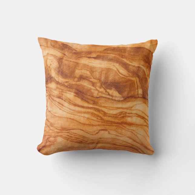 Mooi stuk hout kussen (Voorkant)
