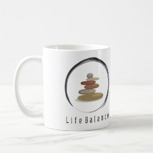 Mooi symbool van een evenwichtig leven koffiemok