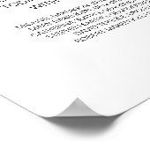 Mooi ter liefdevolle herinnering, zwarte herdenkin poster (Hoek)