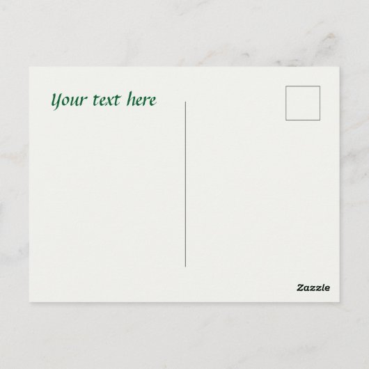 Mooi theehuis dank je  briefkaart (Achterkant)