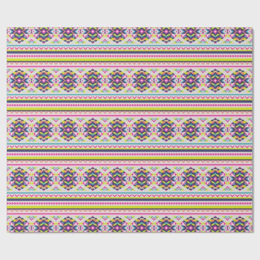 Mooi Trendy Aztec geïnspireerd patroon Cadeaupapier (Vlak)