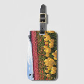 Mooi Tulpveld met een luchtballon, Oregon Bagagelabel (Voorkant (verticaal))