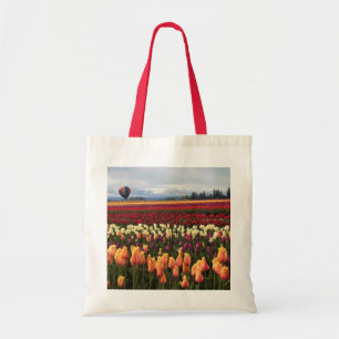 Mooi Tulpveld met een luchtballon, Oregon Tote Bag
