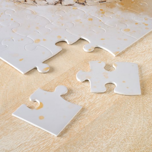 Mooi Uil Schilderij | Geweldige witte bruine uil Legpuzzel (Zijkant)