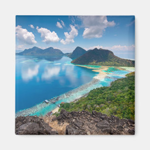 Mooi Uitzicht   Bovenkant van het eiland Bohey Dul Magneet