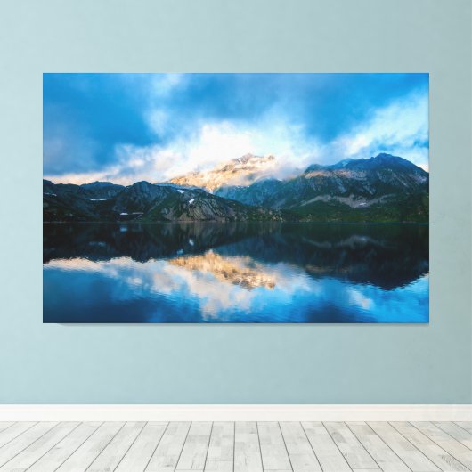 Mooi uitzicht canvas afdruk (Insitu (Houten vloer))