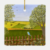 Mooi Uitzicht Keramisch Ornament (Achterkant)