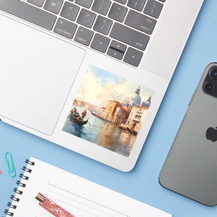 Mooi uitzicht van Venetië Sticker