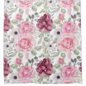 Mooi uitziende bloemen decoratief in het oog sprin douchegordijn (Voorkant)