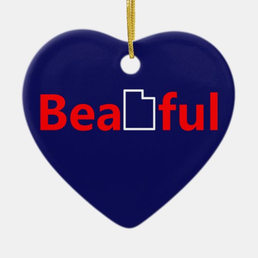 Mooi Utah Keramisch Ornament (Voorkant)