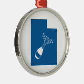 Mooi Utah Metalen Ornament (Rechts)
