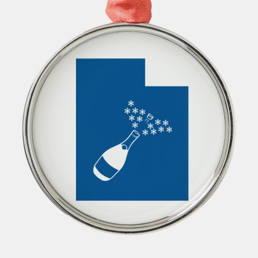 Mooi Utah Metalen Ornament (Voorkant)
