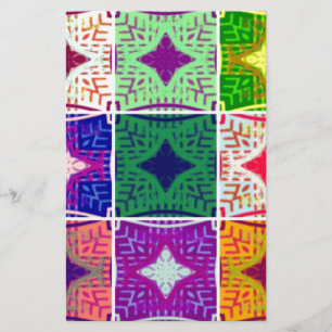 Mooi verbazingwekkend Afrikaans geruit print patro Briefpapier