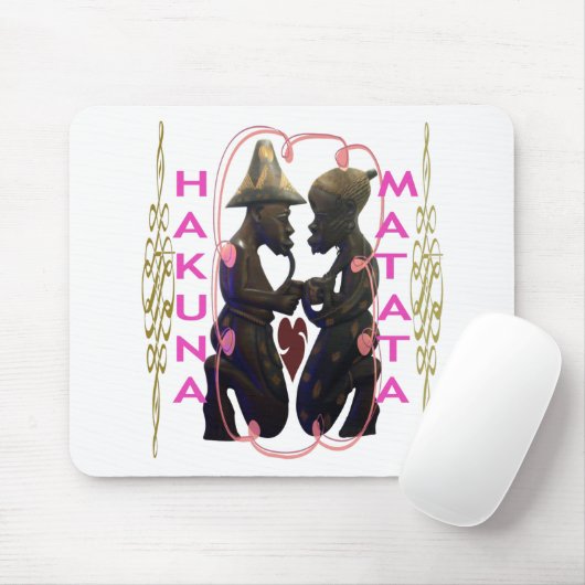 Mooi Verbazingwekkend Afrikaans Paar: Een Romantis Muismat (Met muis)