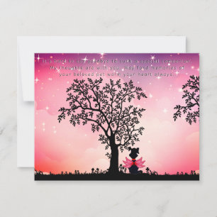 Mooi Verlies van een Pet Dog Sympathie Wenskaart Kaart