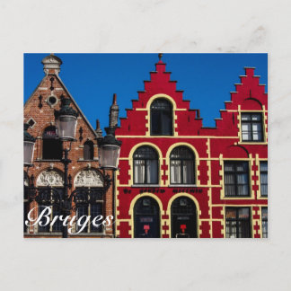 Mooi Vierkant Markt van het Briefkaart van Brugge