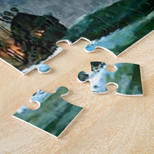 mooi vieruitgerust schip legpuzzel (Zijkant)