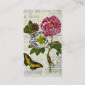 Mooi Vintage Collage Visitekaartje (Achterkant)