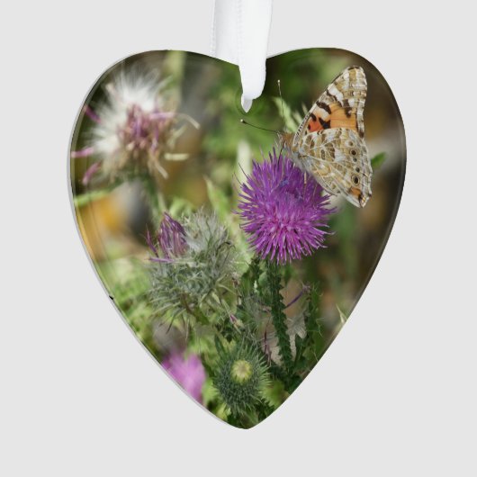 Mooi Vlinder Hart Ornament (voorkant)