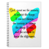 MOOI VLINDER SERENITEIT GEBED ONTWERP NOTITIEBOEK (Voorkant)