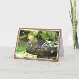 Mooi vogeldenken van jou Wenskaart Feestdagen Kaart