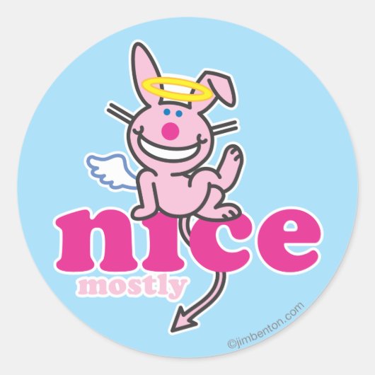 Mooi, vooral ronde sticker (Voorkant)