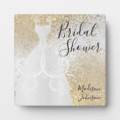 Mooi Vrijgezellenfeest - Wit en Goud Fotoplaat (Voorkant)