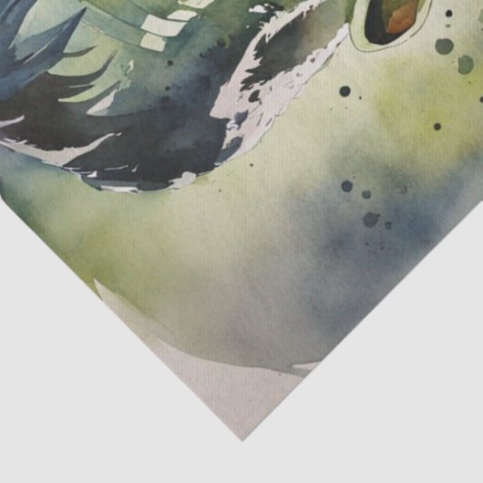 Mooi: Waterverf Frankenstein Decoupage Tissuepapier (Detail)