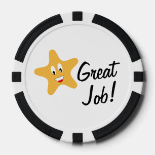 Mooi werk! Gold Star Custom Pokerchips