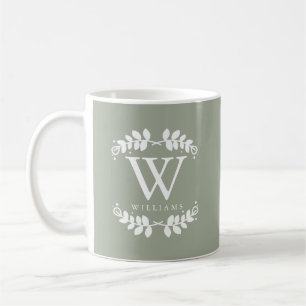 Mooi Wijs Groen Monogram Koffiemok