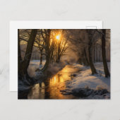 Mooi winterlandschap (AI gegenereerd) Briefkaart (Voorkant / Achterkant)