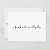 Mooi Wit en Zwart Save the Date (Achterkant)